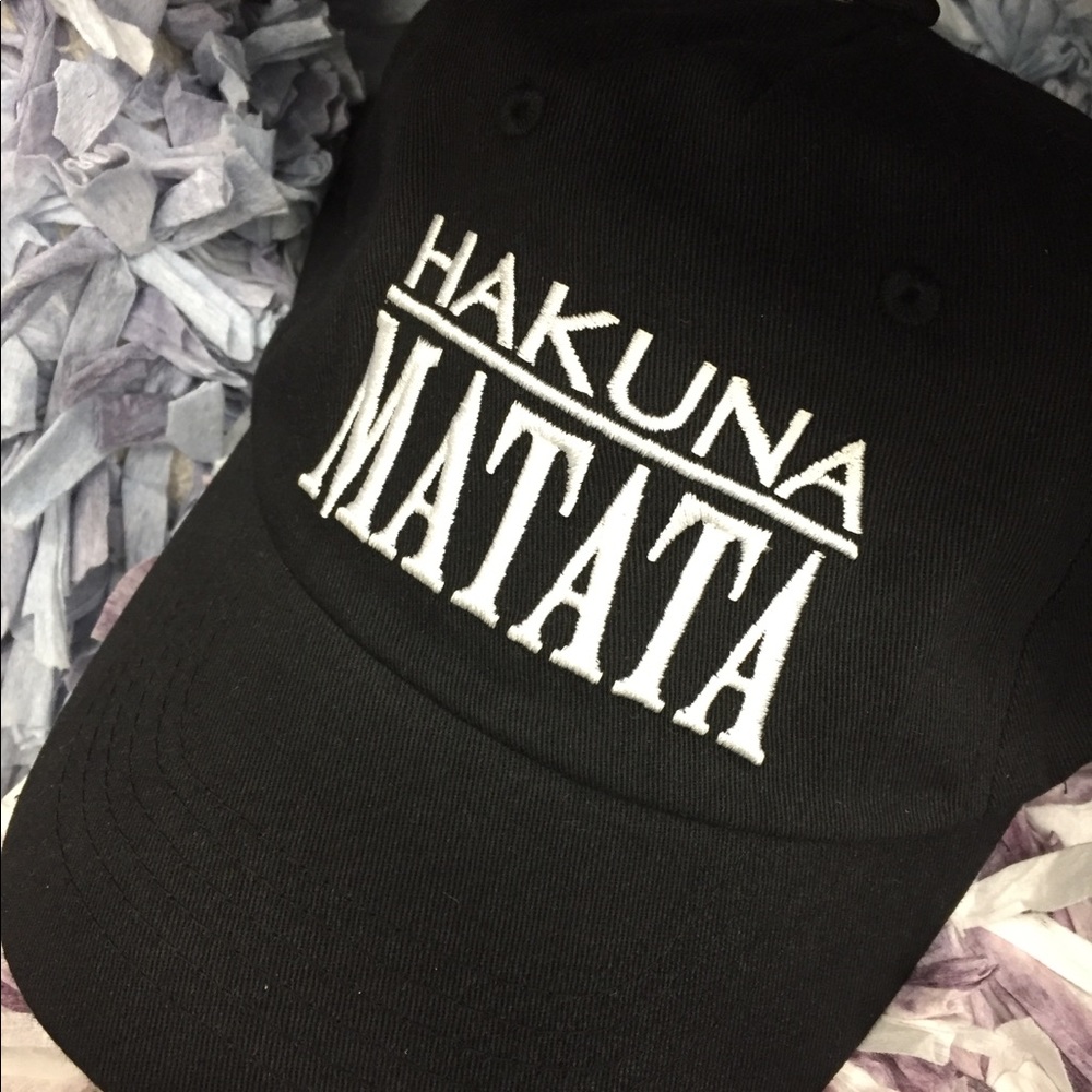 Hakuna Matata Baseball Cap - Dad Cap - Black Hat